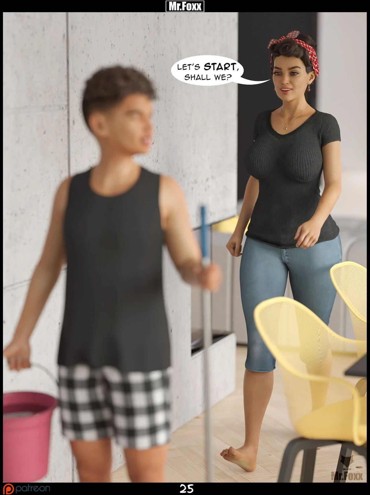 Chore Day porn comic picture 26