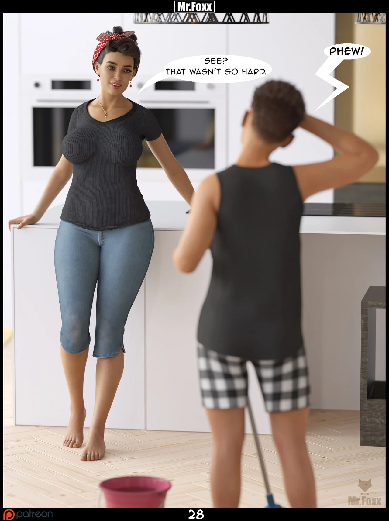 Chore Day porn comic picture 29