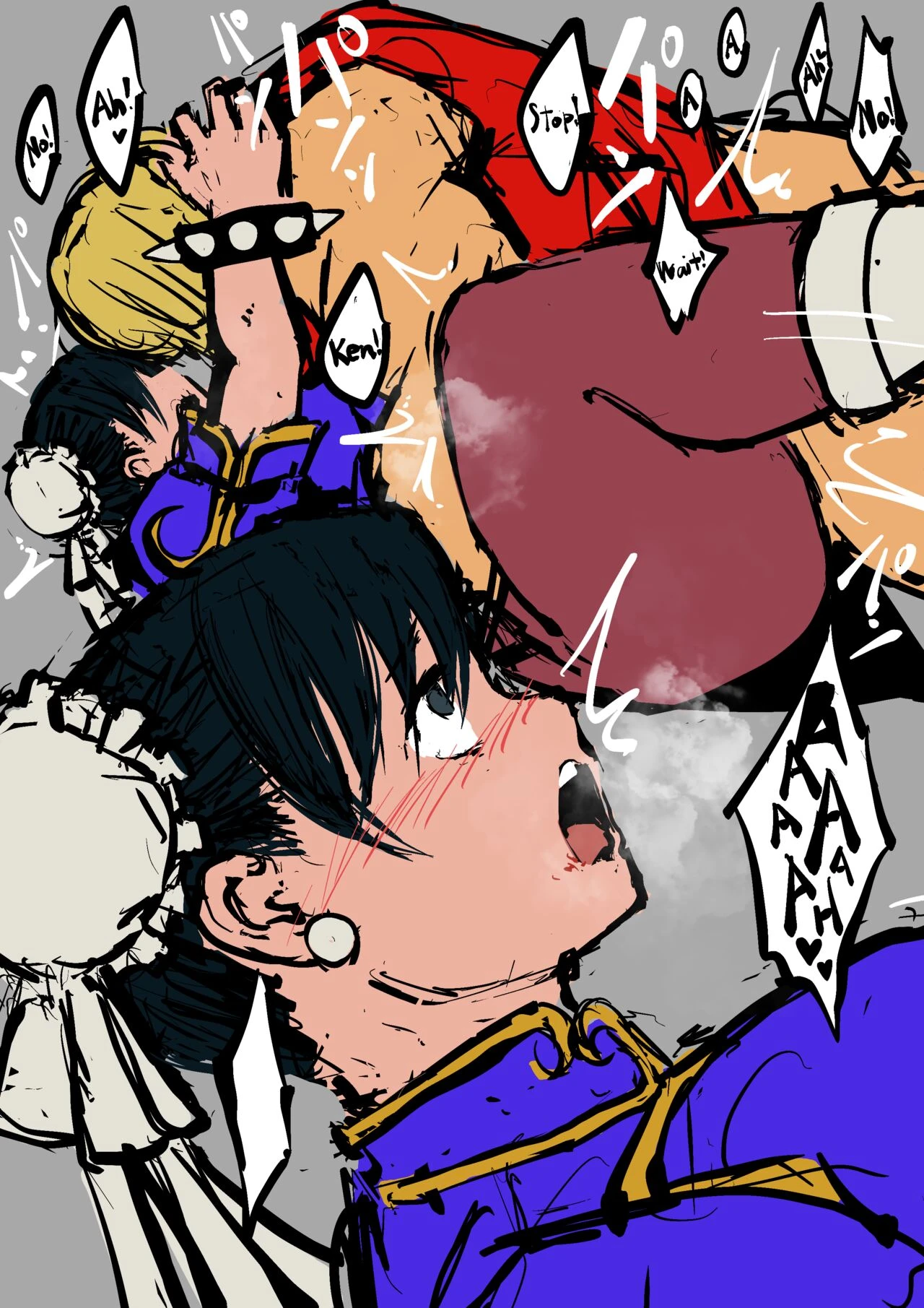 Chun-Li VS Ken Masters porn comic picture 12