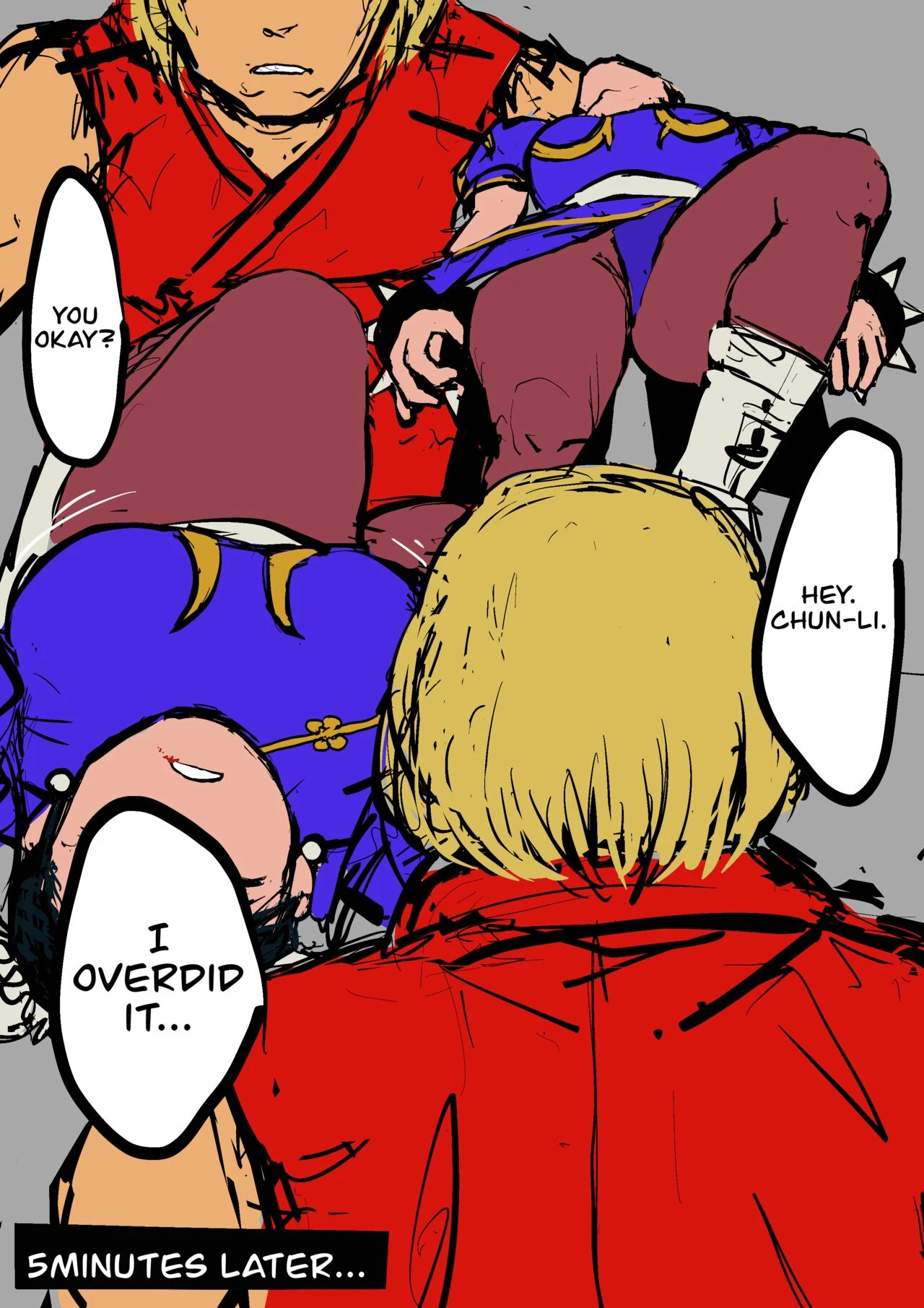 Chun-Li VS Ken Masters porn comic picture 9