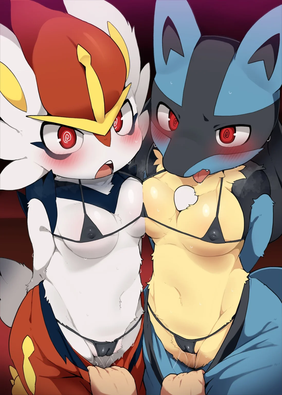 Cinderace and lucario porn comic picture 1