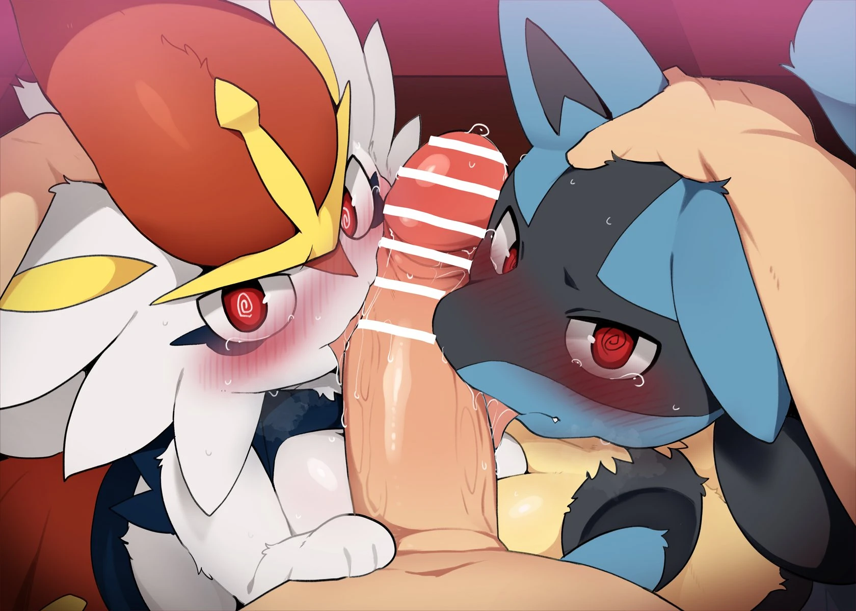 Cinderace and lucario porn comic picture 3