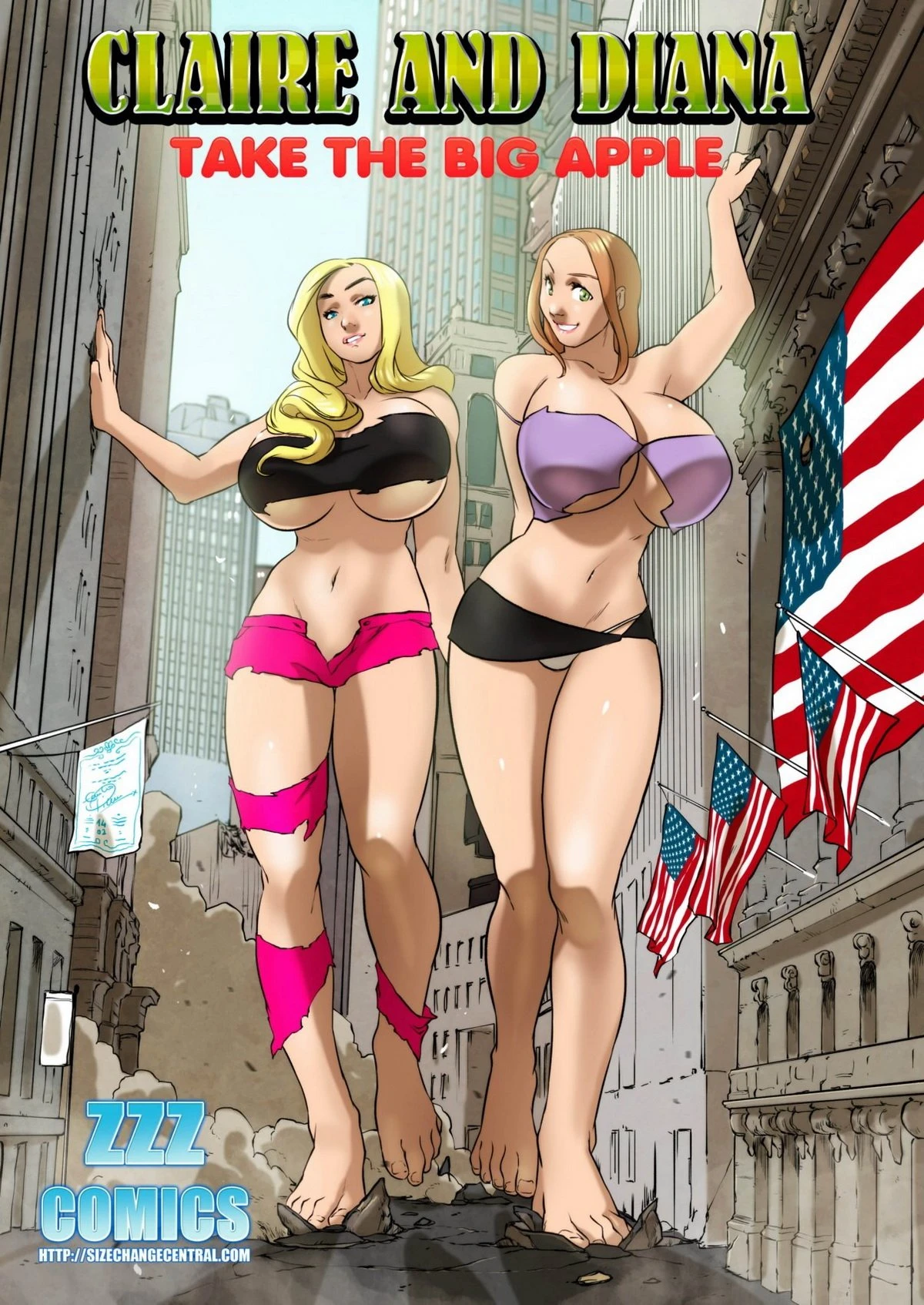 Claire and Diana Take The Big Apple porn comic picture 1