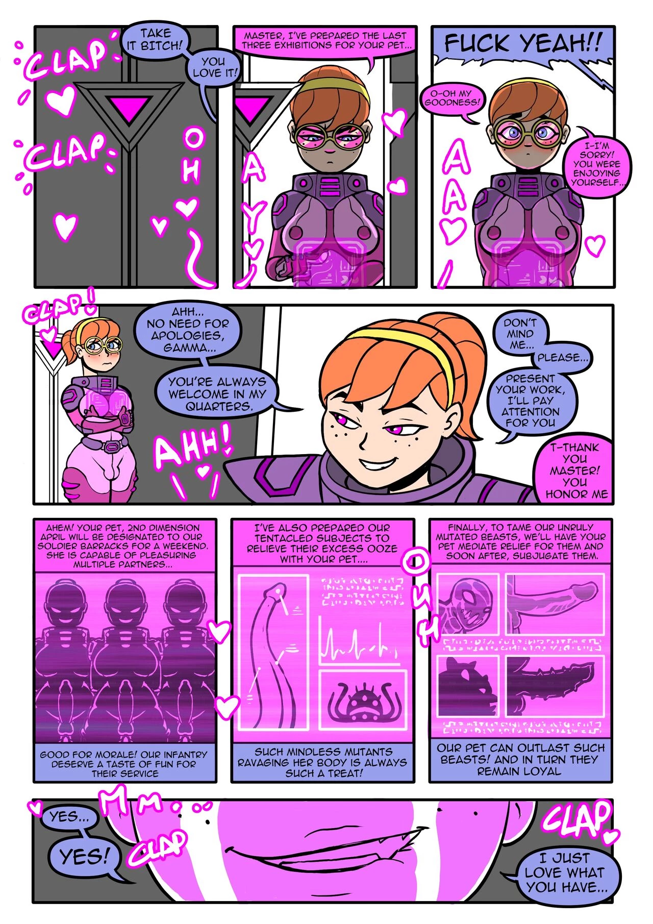 Cloned April futa army porn comic picture 2