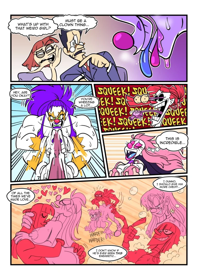 Clownilingus porn comic picture 12