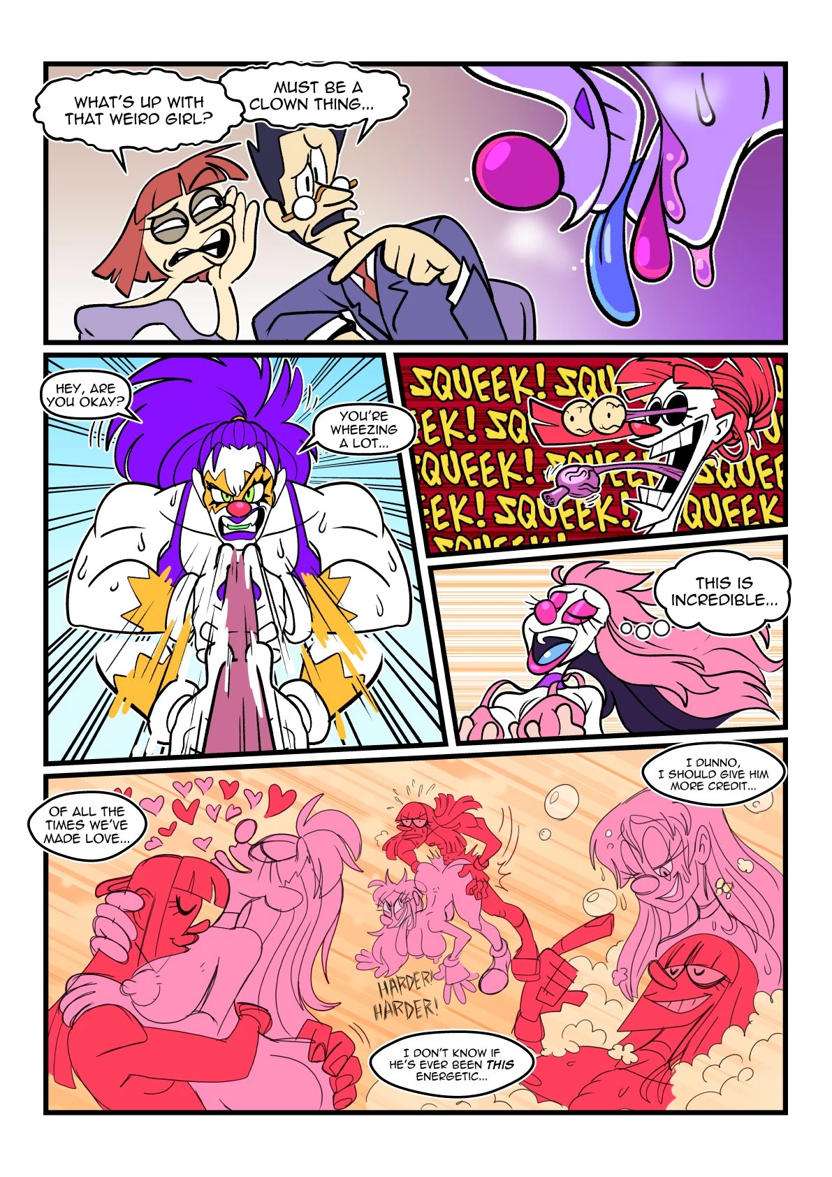 Clownilingus porn comic picture 12