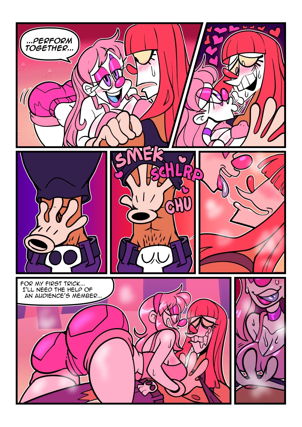 Clownilingus porn comic picture 3