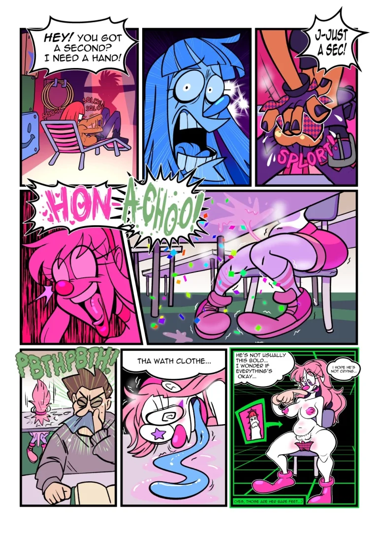 Clownilingus porn comic picture 9
