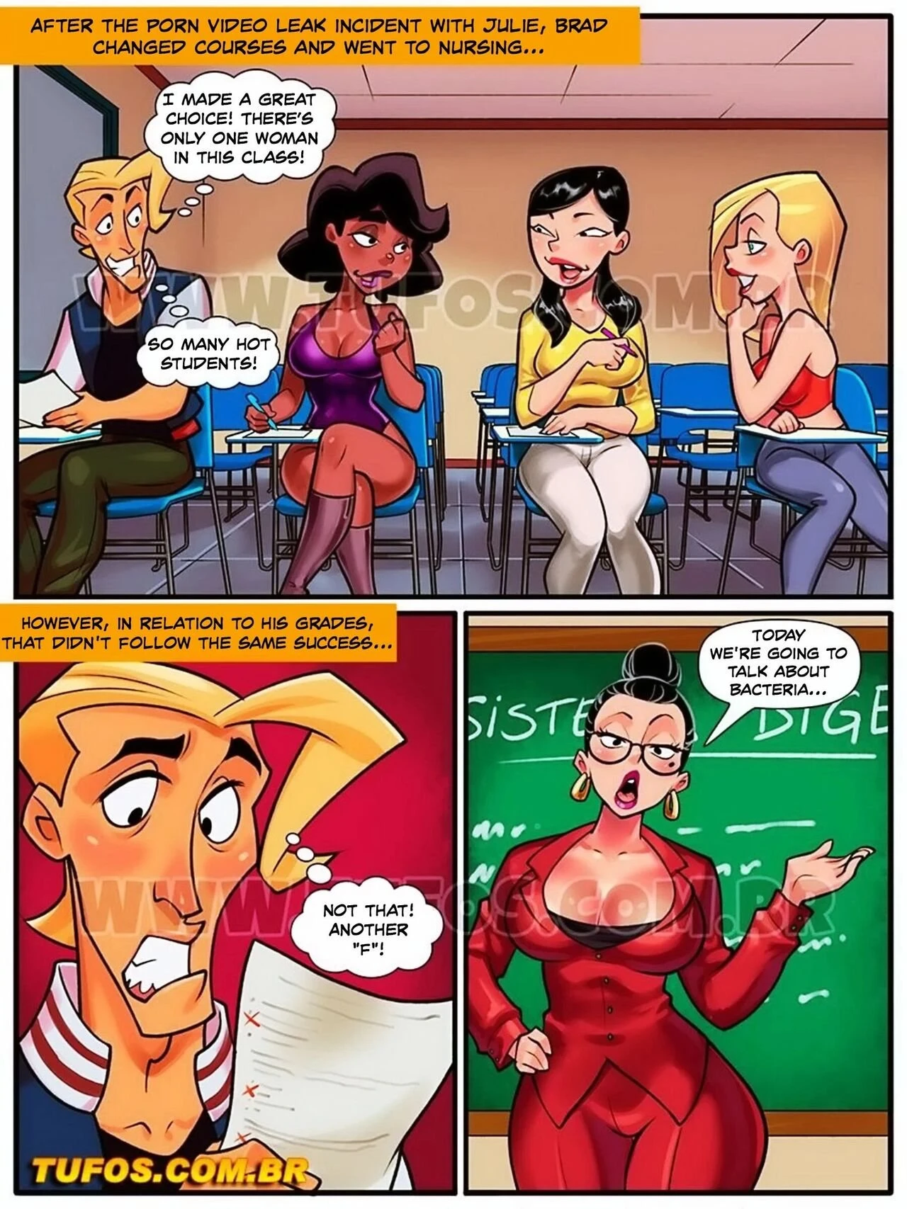 College Perverts 10 - Anatomy Class porn comic picture 2