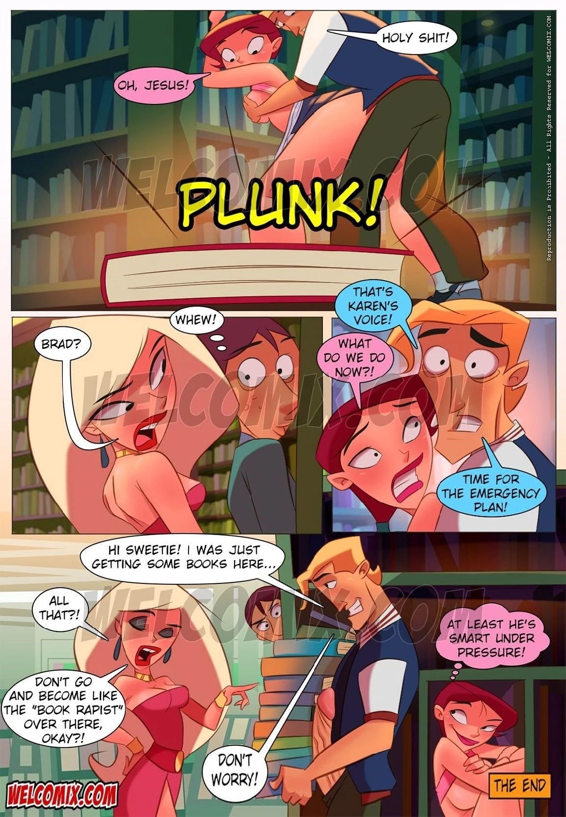 College Perverts 4 - Lust in the library porn comic picture 13