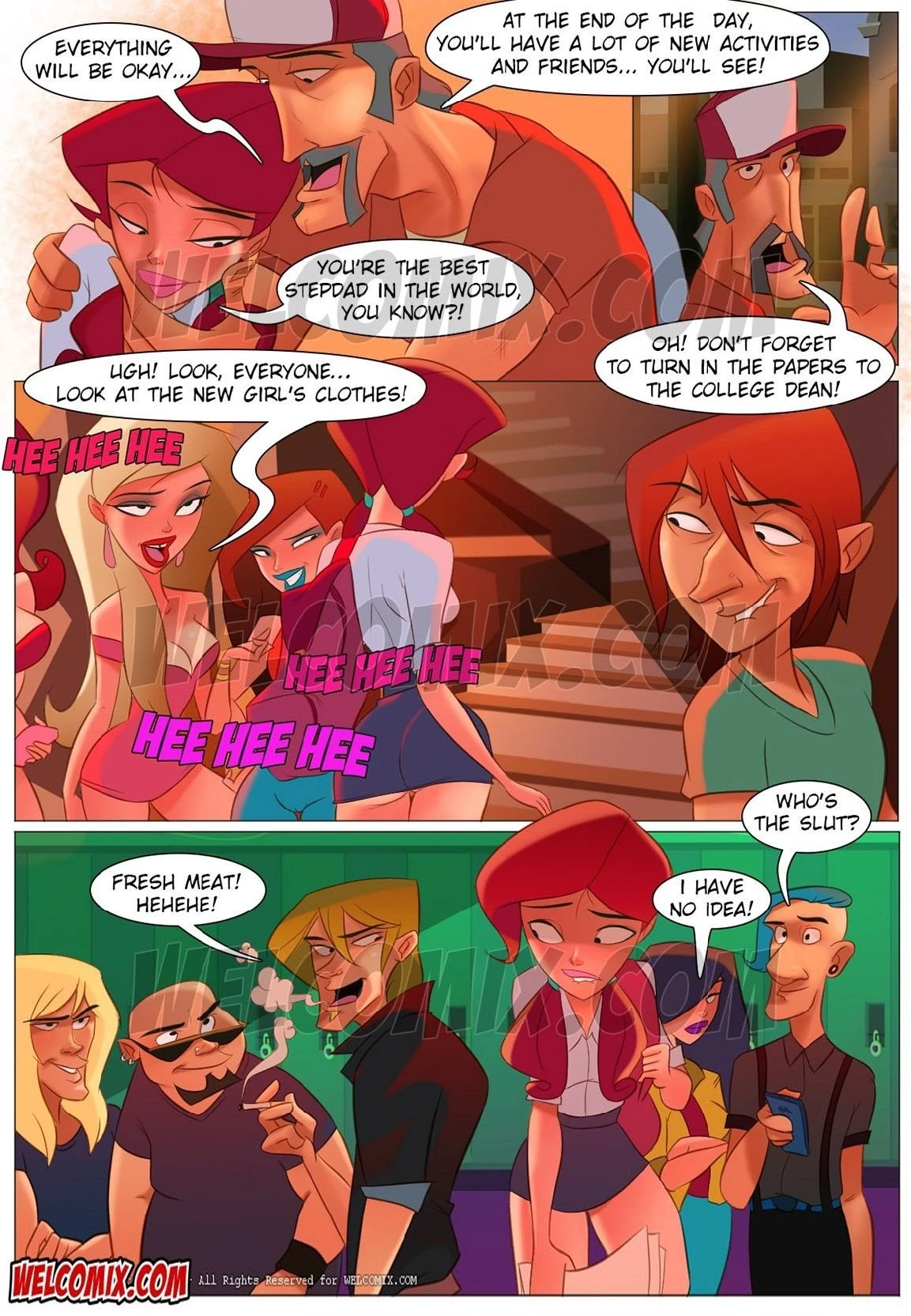 College Perverts- The first day of class porn comic picture 3