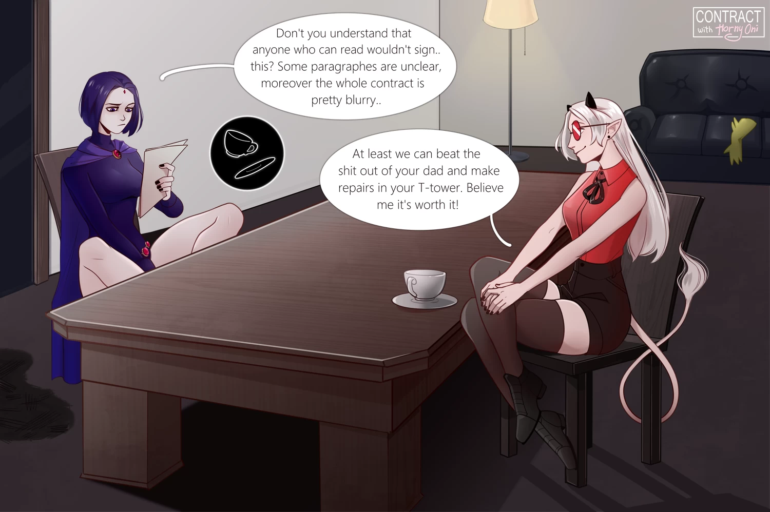 Contract with Raven porn comic picture 1