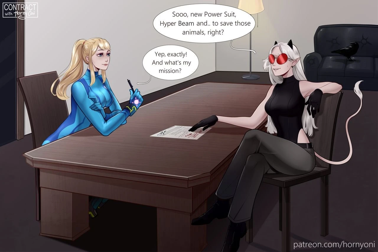 Contract with Samus porn comic picture 1