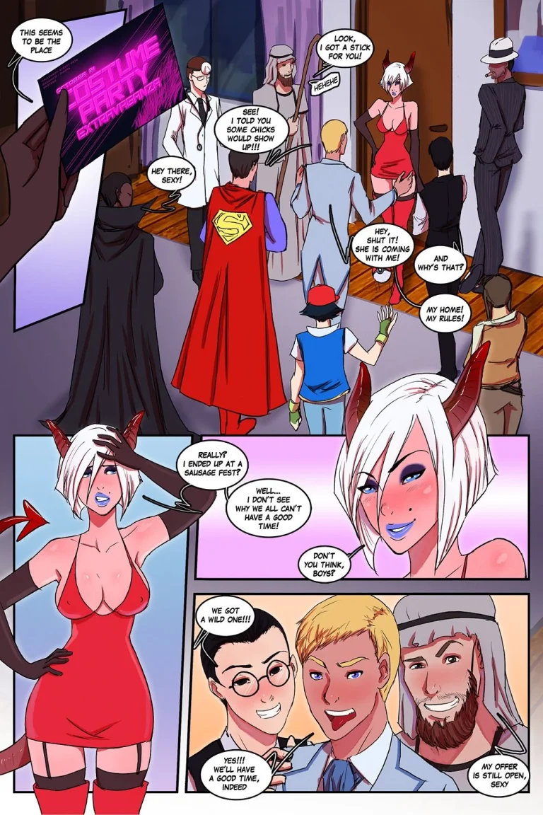 Costume Party Extravaganza 1-3 porn comic picture 1