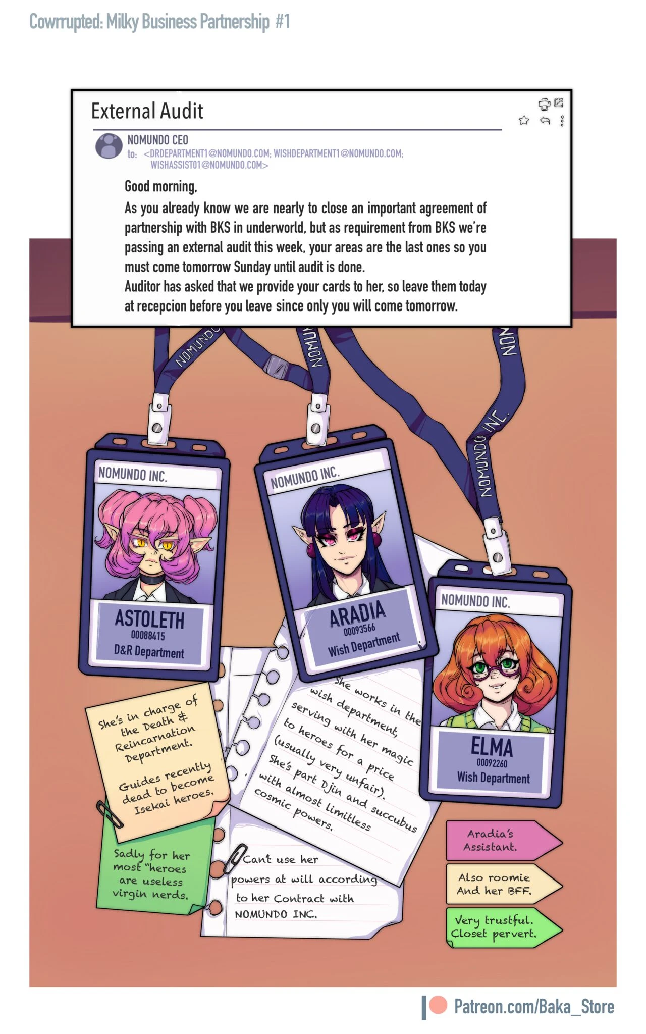 COWRRUPTED. Milky Business Partnership porn comic picture 3