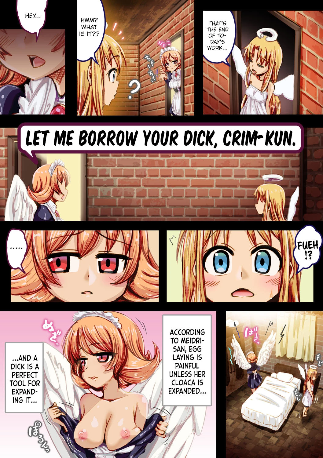Crim-kun, let me borrow your dick for a little porn comic picture 2