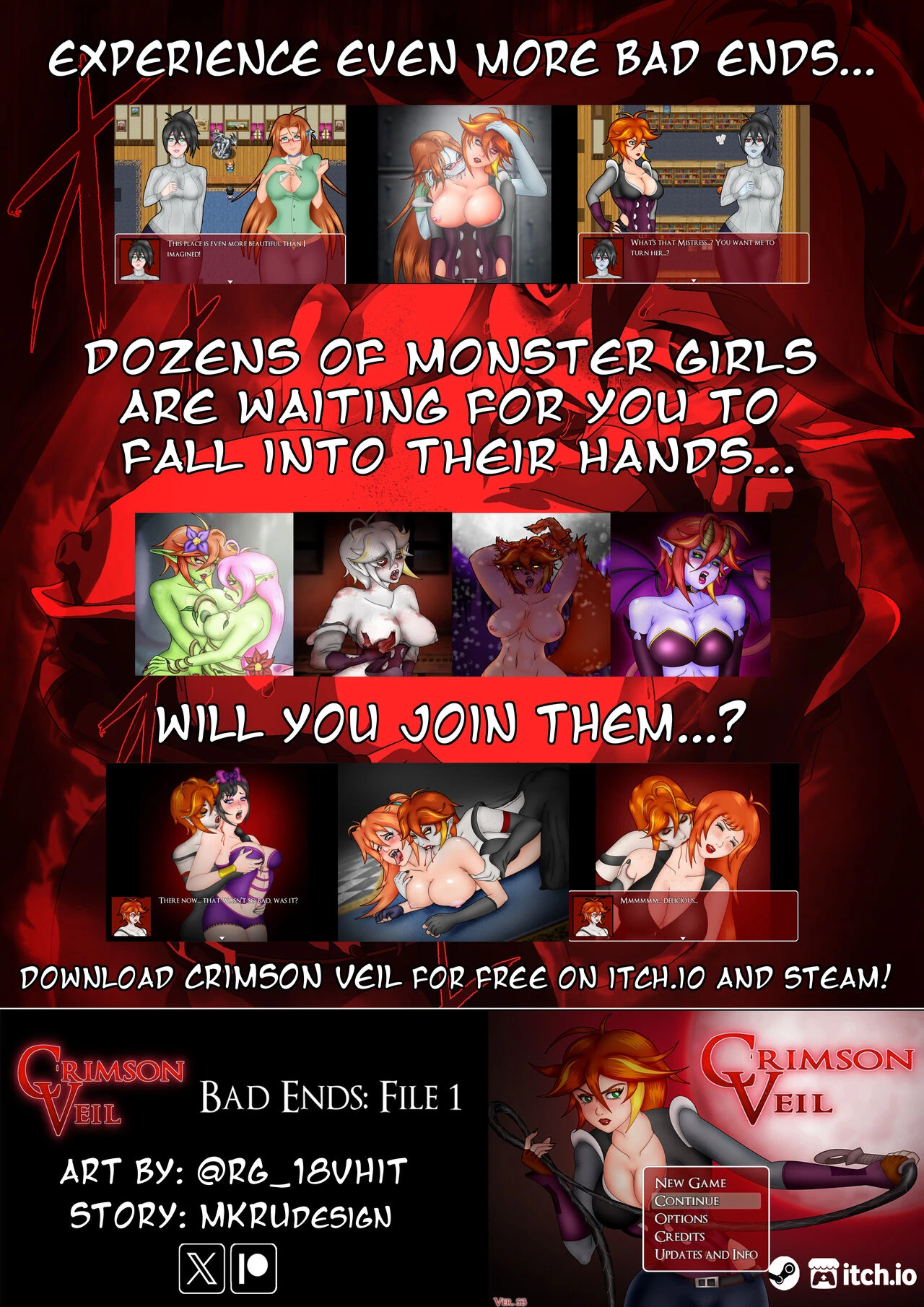 Crimson Veil Bad Ends: File 1 porn comic picture 10