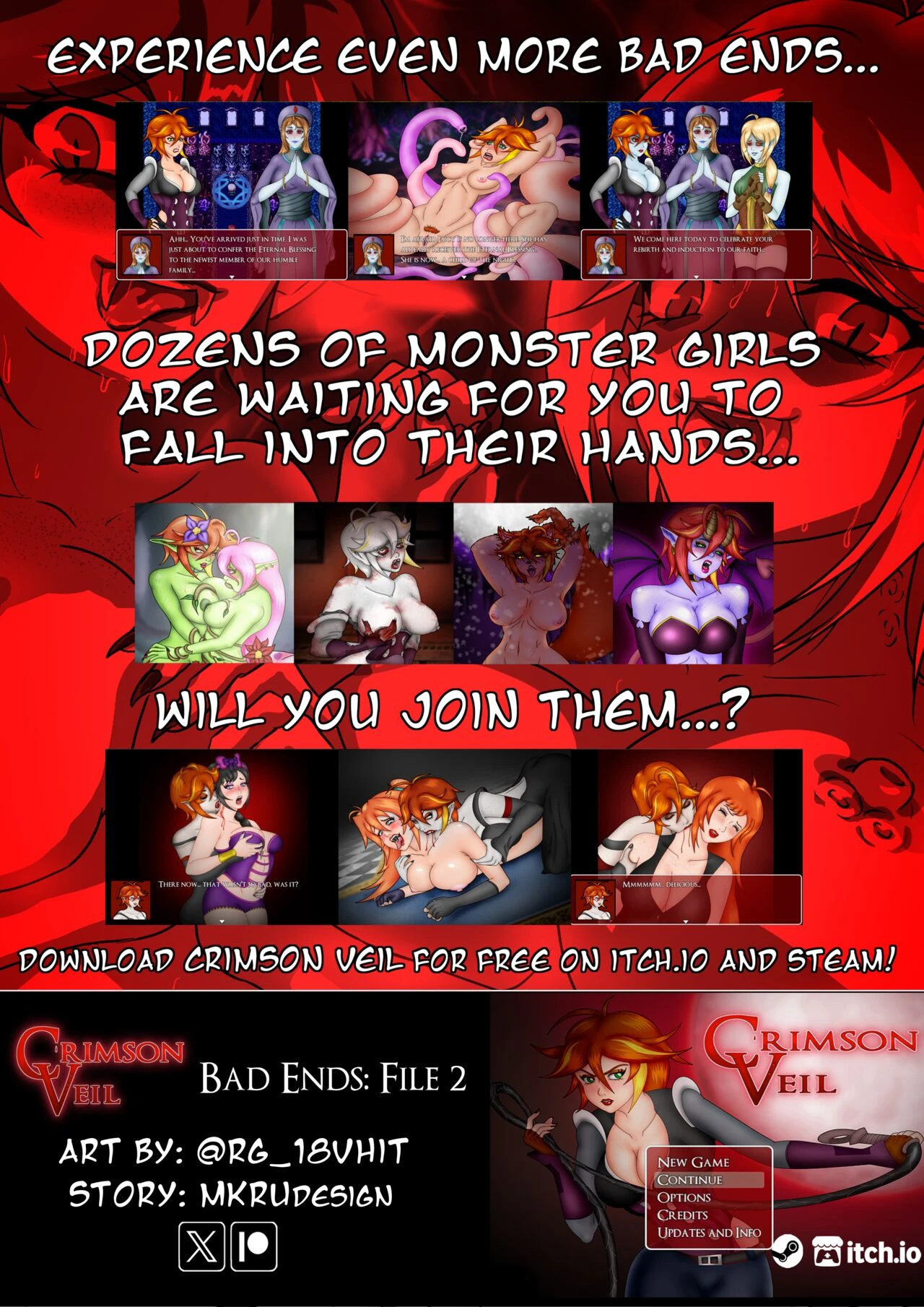 Crimson Veil Bad Ends: File 2 porn comic picture 12