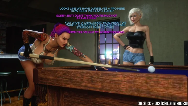 Cue Stick & Dick porn comic picture 1