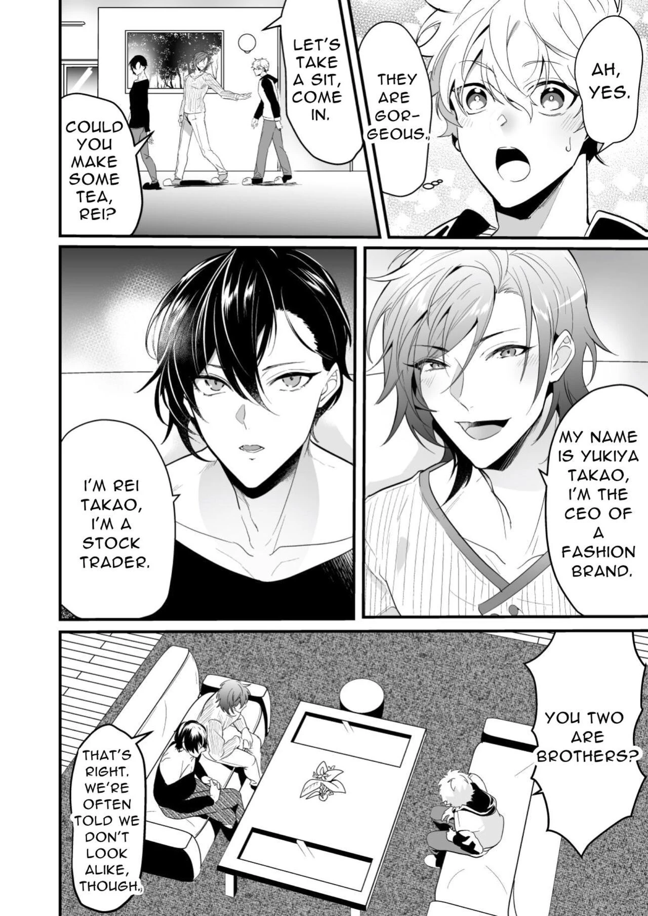 Cumsqueezed By Two Naughty Guys | Ecchi na Onii-san Futari ni Shiboritoraresou desu porn comic picture 5