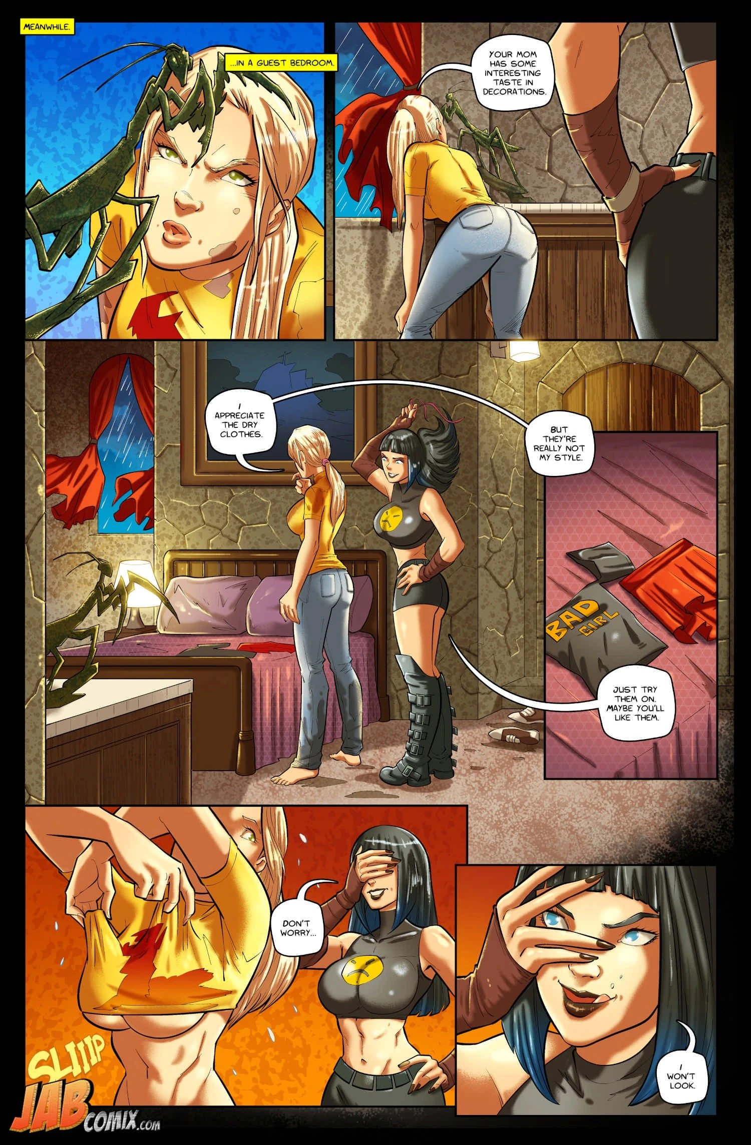 Curse of The Black Mantis porn comic picture 13