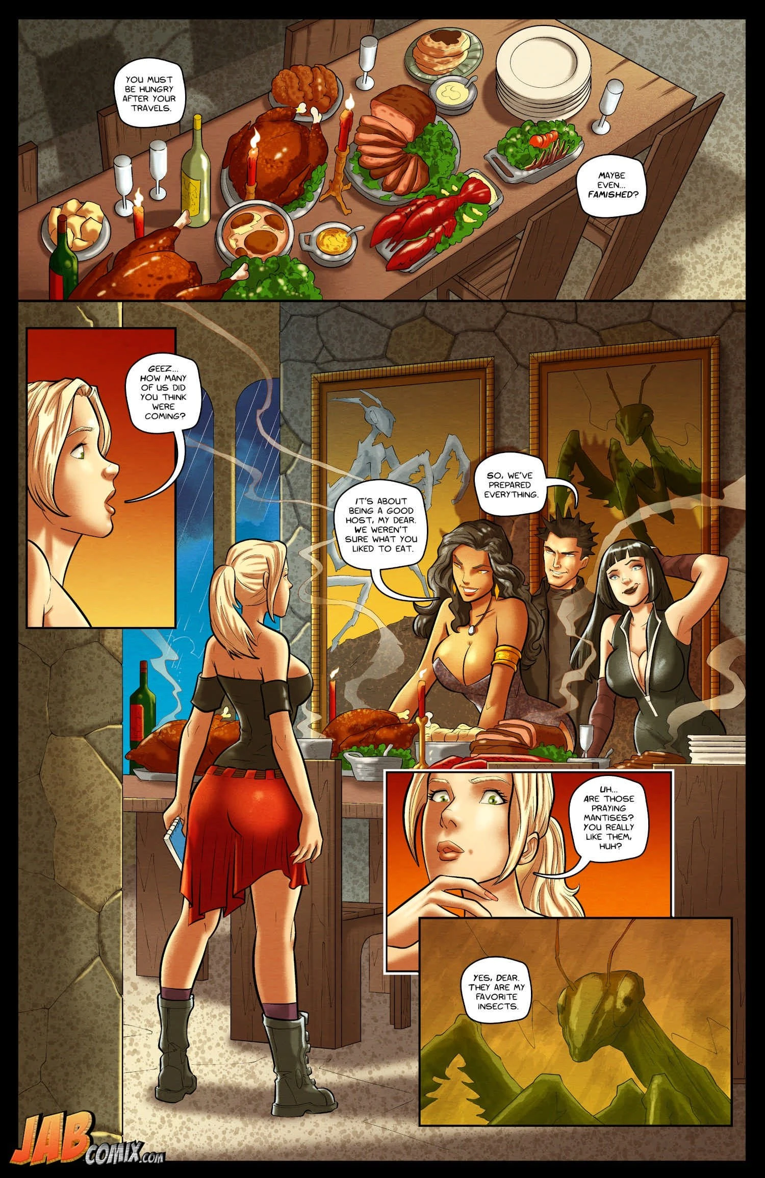 Curse of The Black Mantis porn comic picture 17