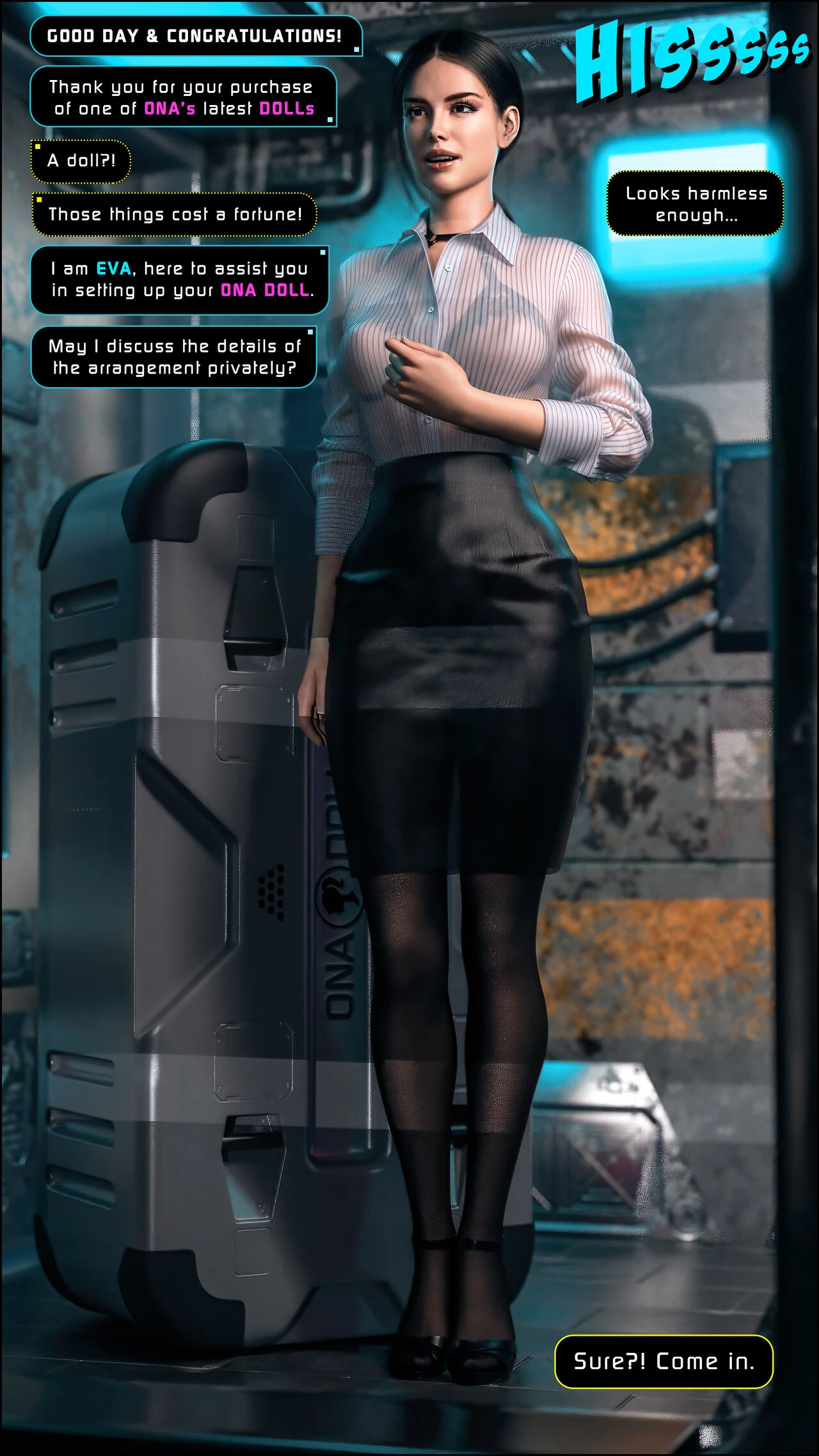 CyberDolls porn comic picture 6