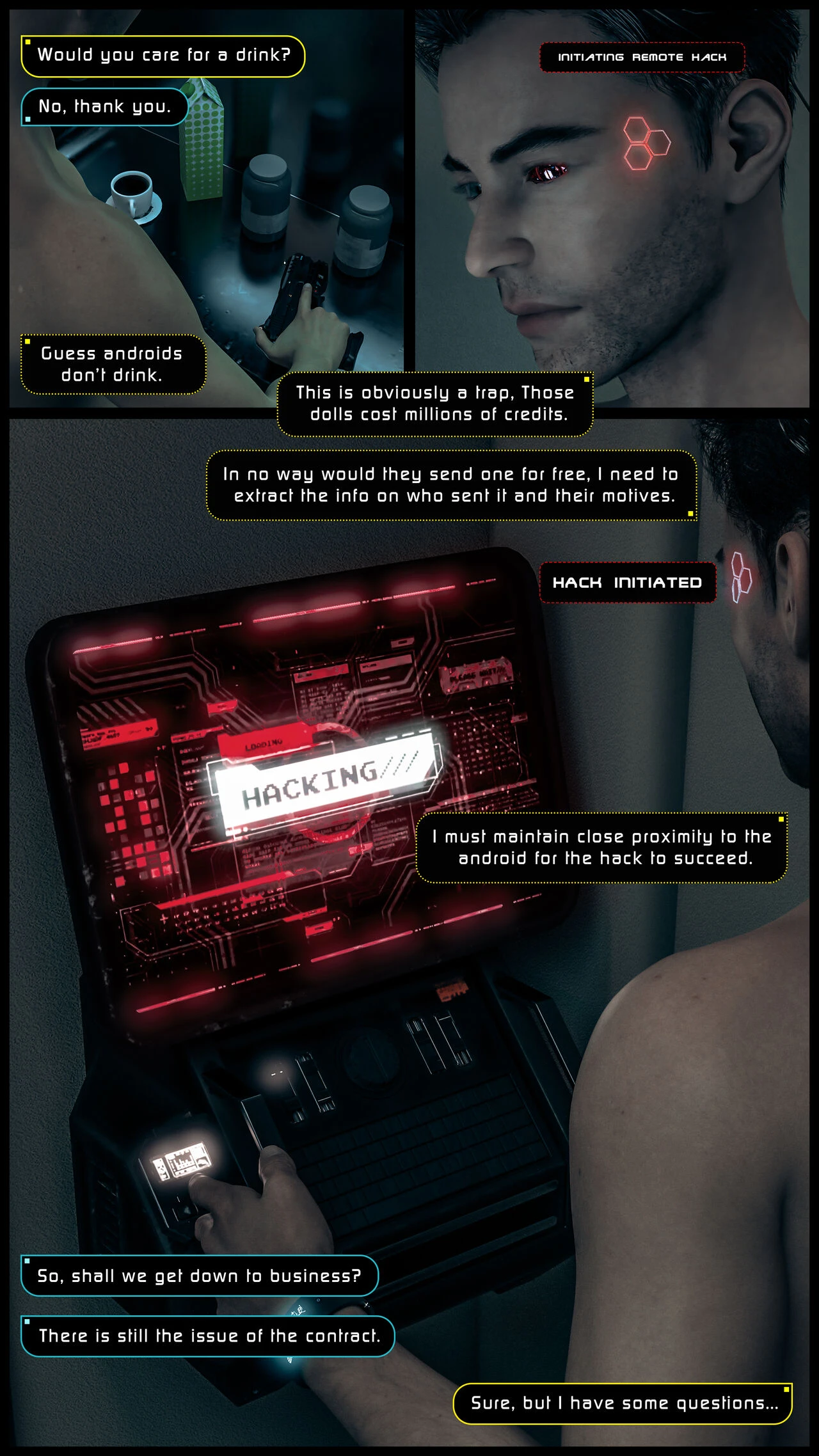 CyberDolls porn comic picture 8