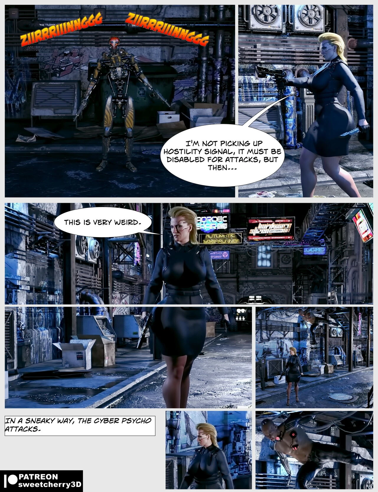 CyberFuck porn comic picture 5