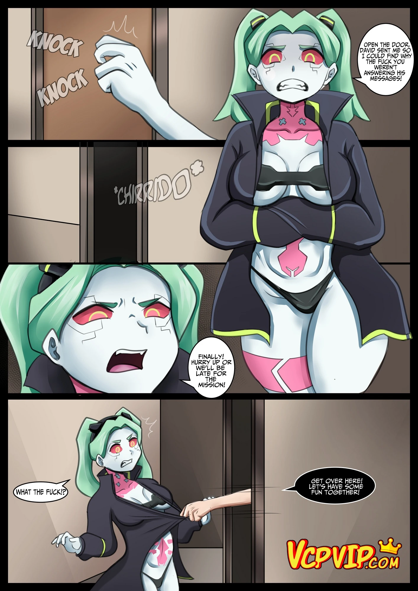 Cyberpunk porn comic picture 2