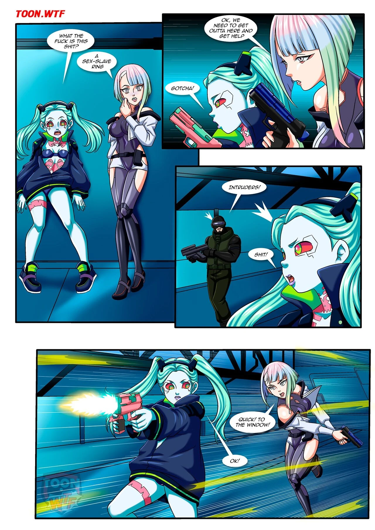 Cyberslaves 2077 porn comic picture 4
