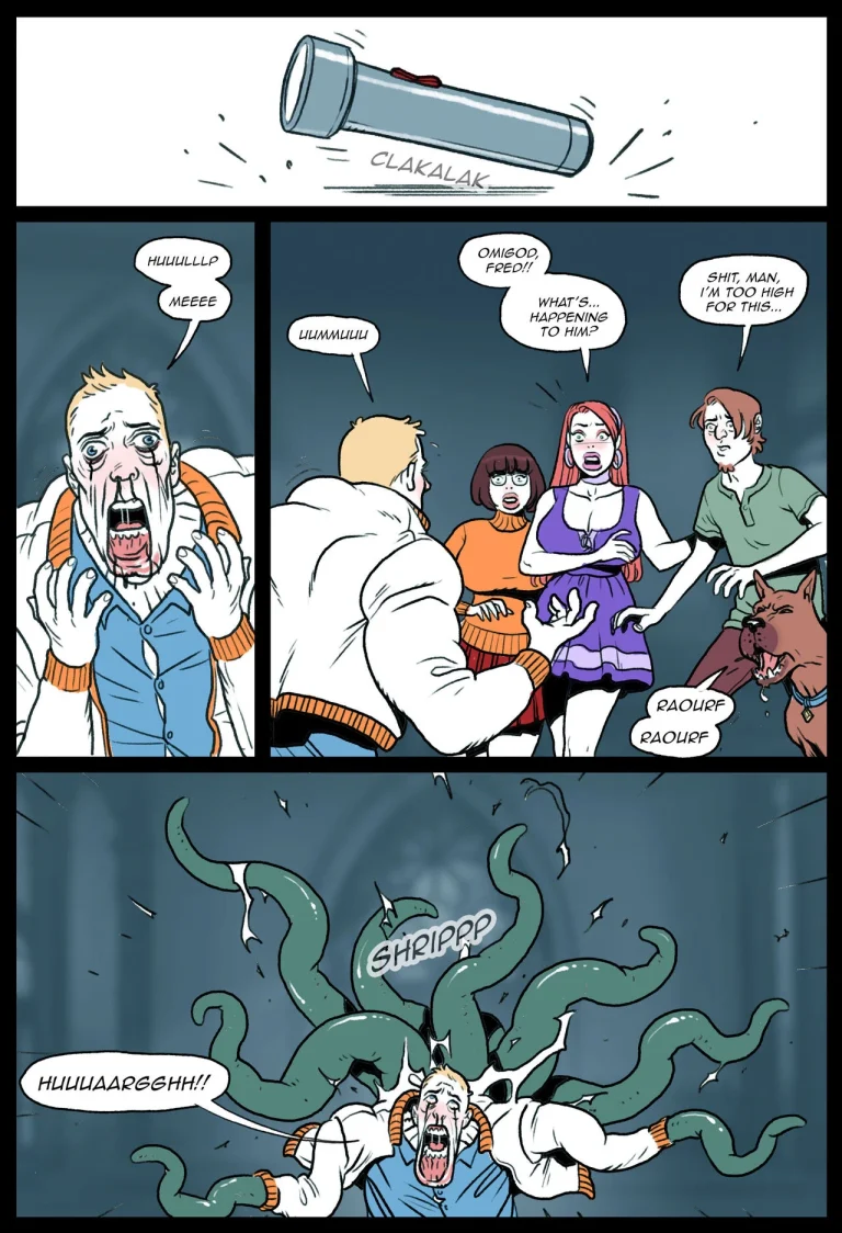 Daphne & Velma vs. Tentacles porn comic picture 4