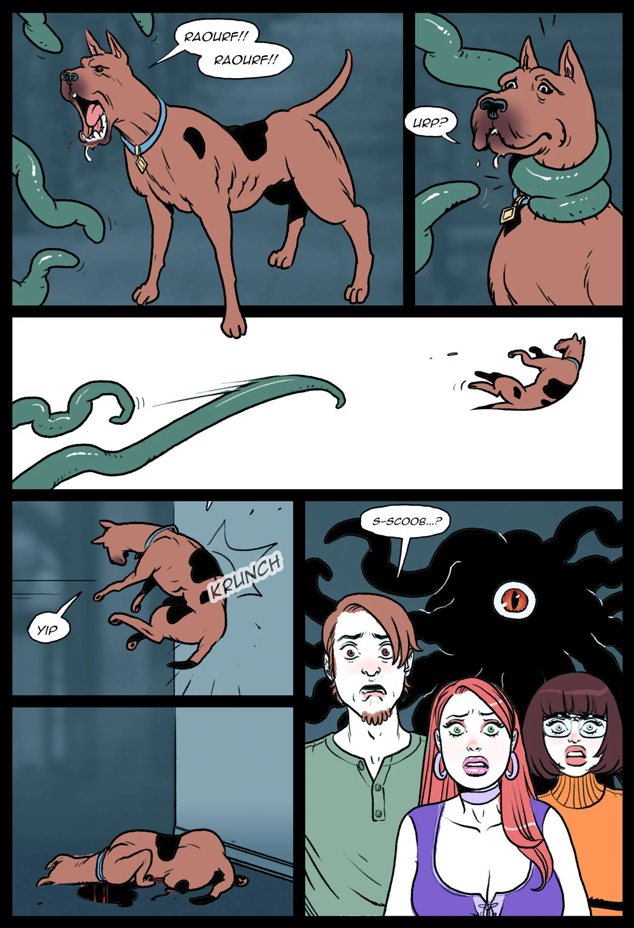 Daphne & Velma vs. Tentacles porn comic picture 6