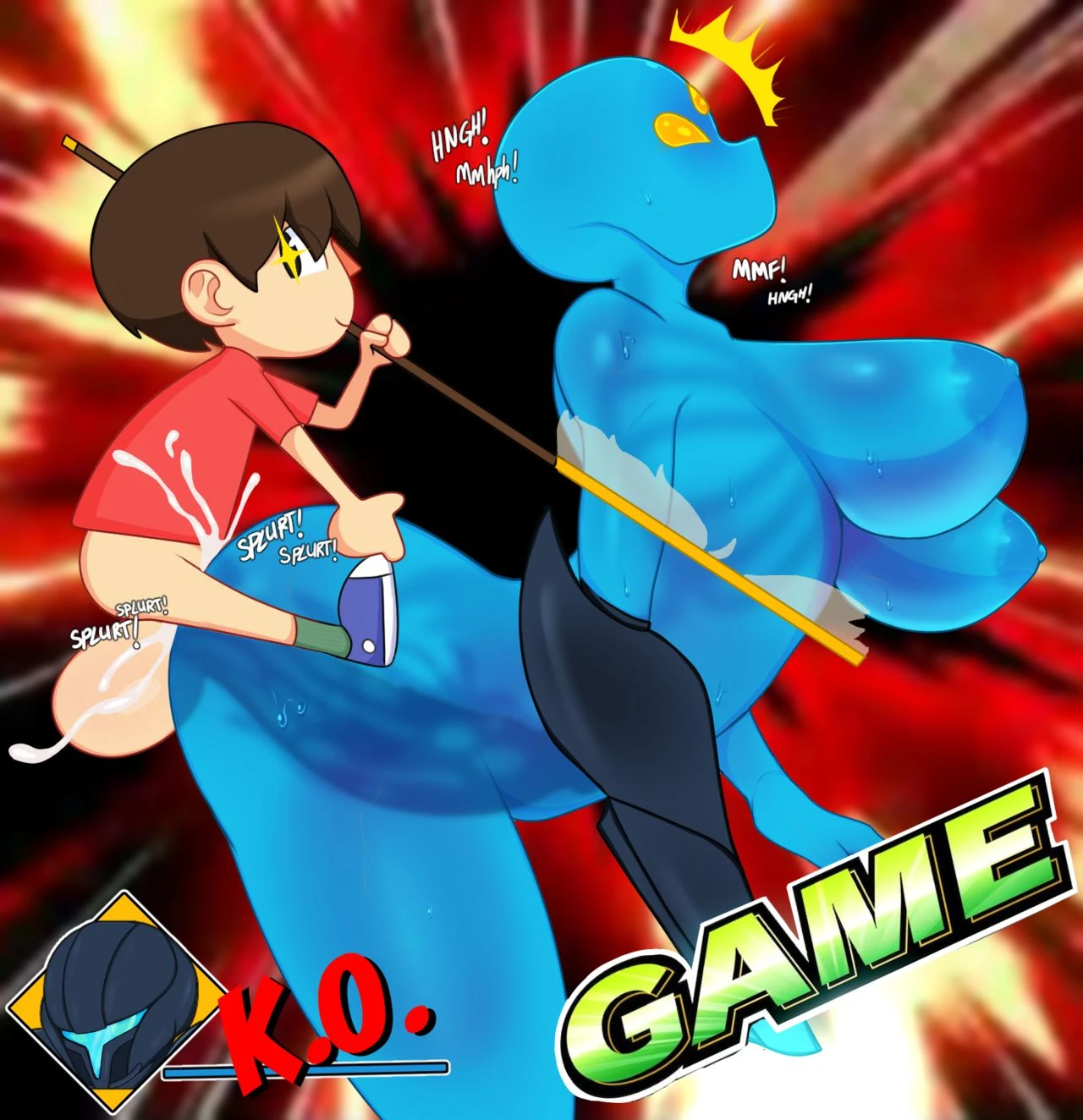 Dark Samus vs Villager porn comic picture 6