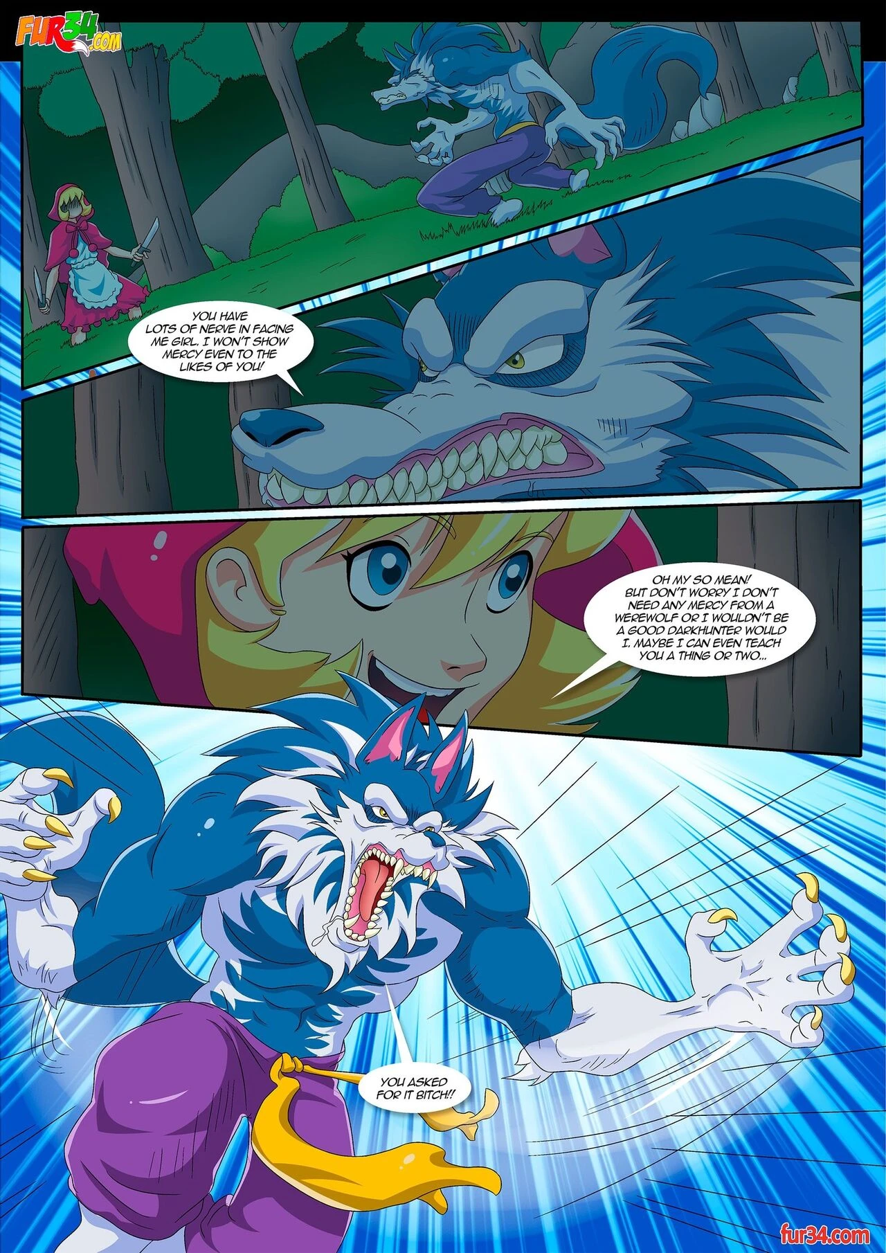 Darkstalker's Tale of Little Red Riding Hood porn comic picture 2