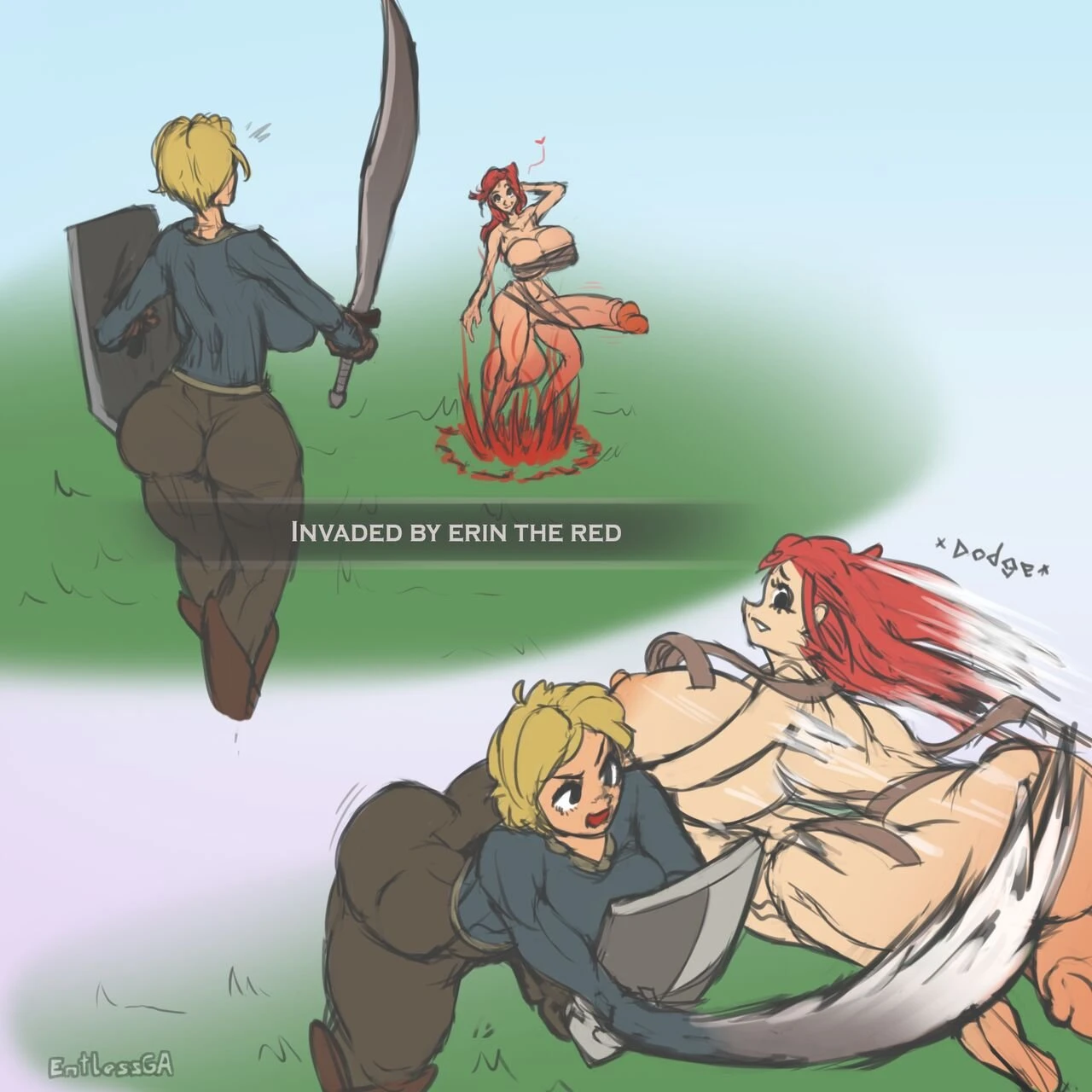 Darn Invaders porn comic picture 1