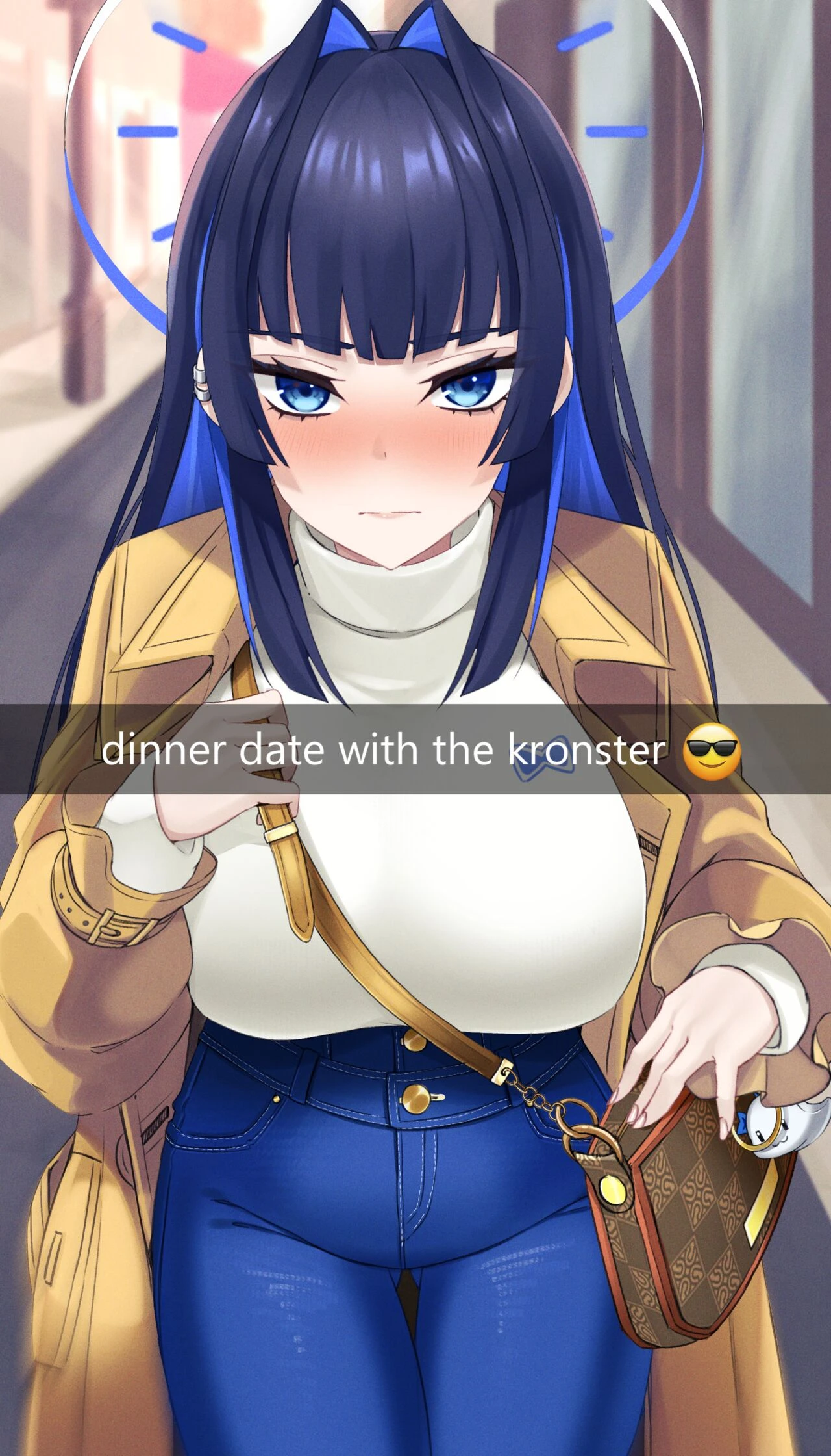 Date Night with Kronii porn comic picture 1