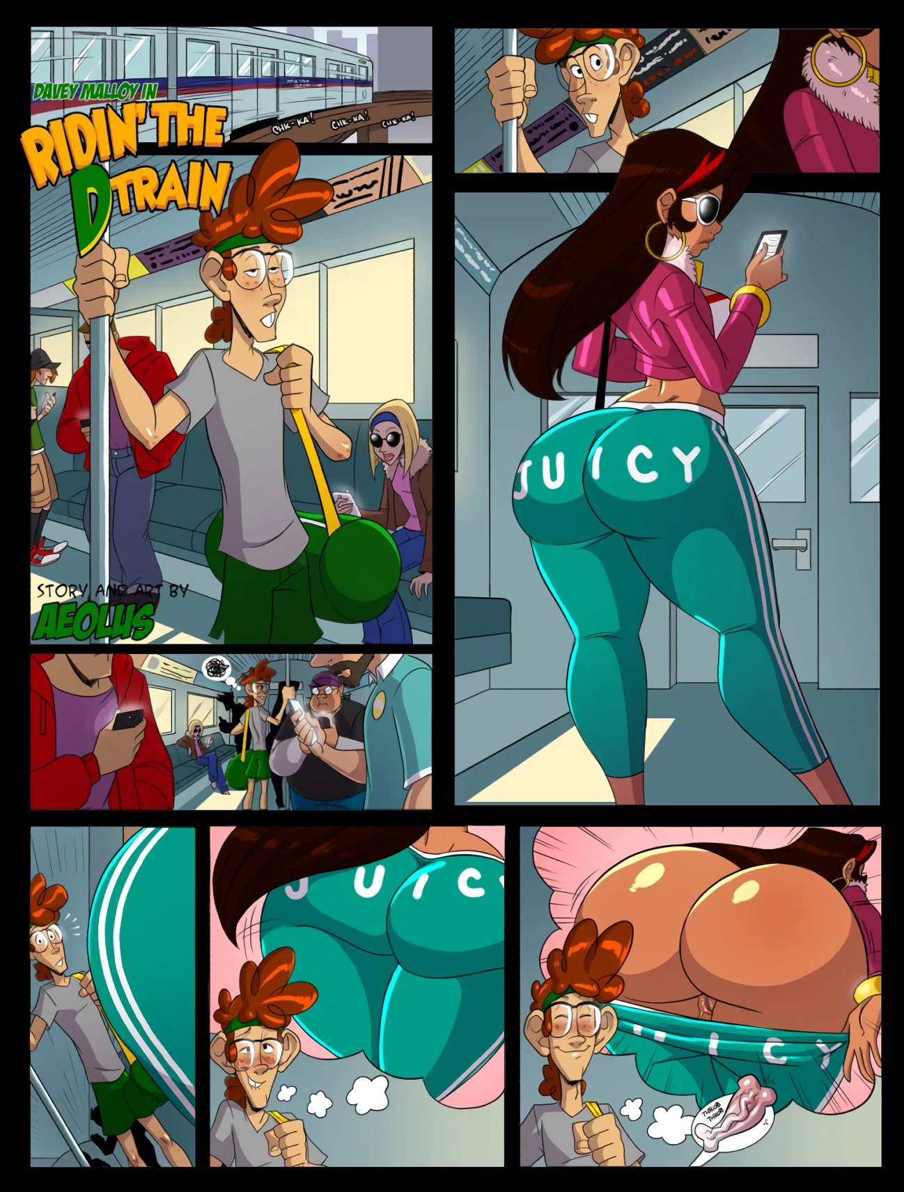 Davey x Gala - Ridin' the D Train porn comic picture 2