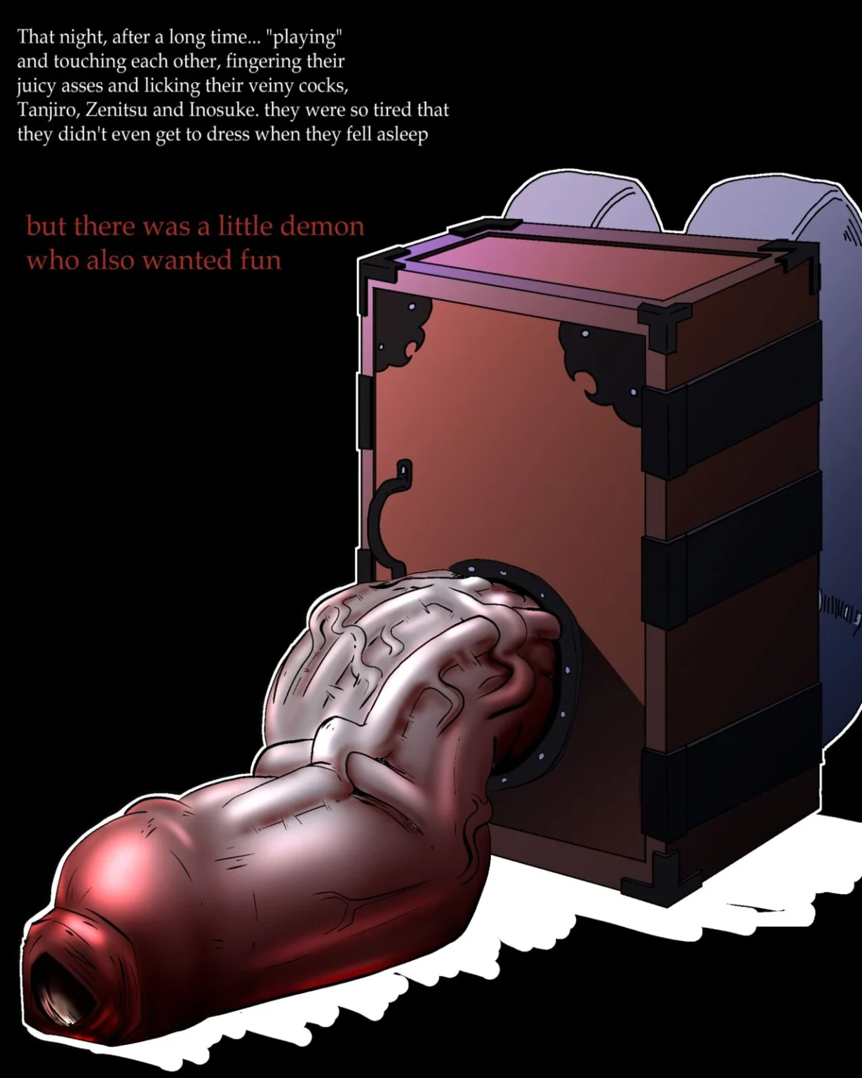 Demon Loli fucks 3 Boys porn comic picture 1