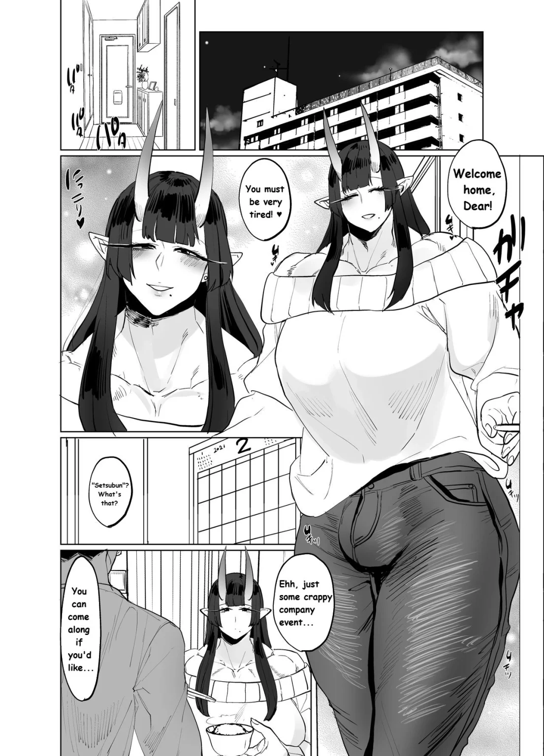 Demon Shemale Wife porn comic picture 1
