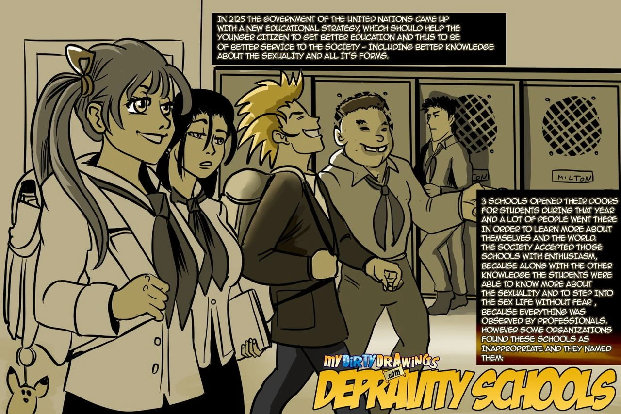 Depravity Schools porn comic picture 2