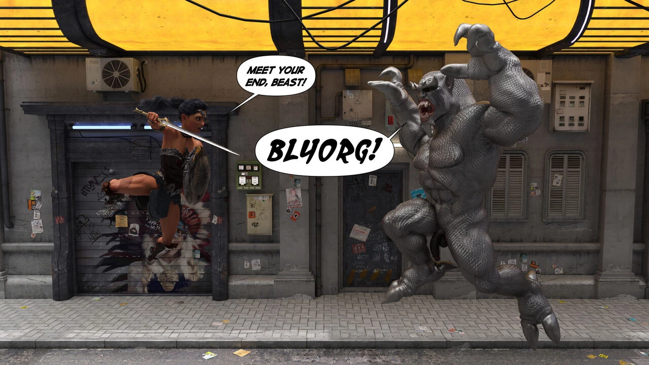 Diana the Amazon 3 porn comic picture 9