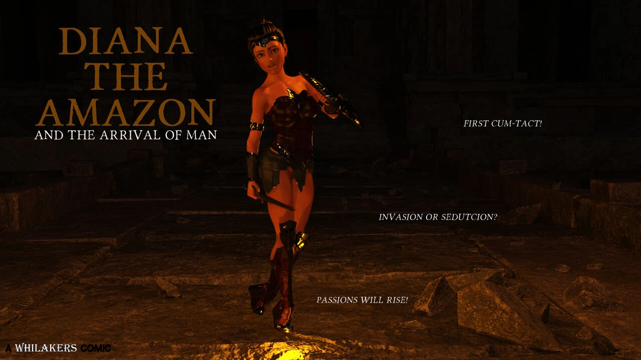 Diana the Amazon porn comic picture 1