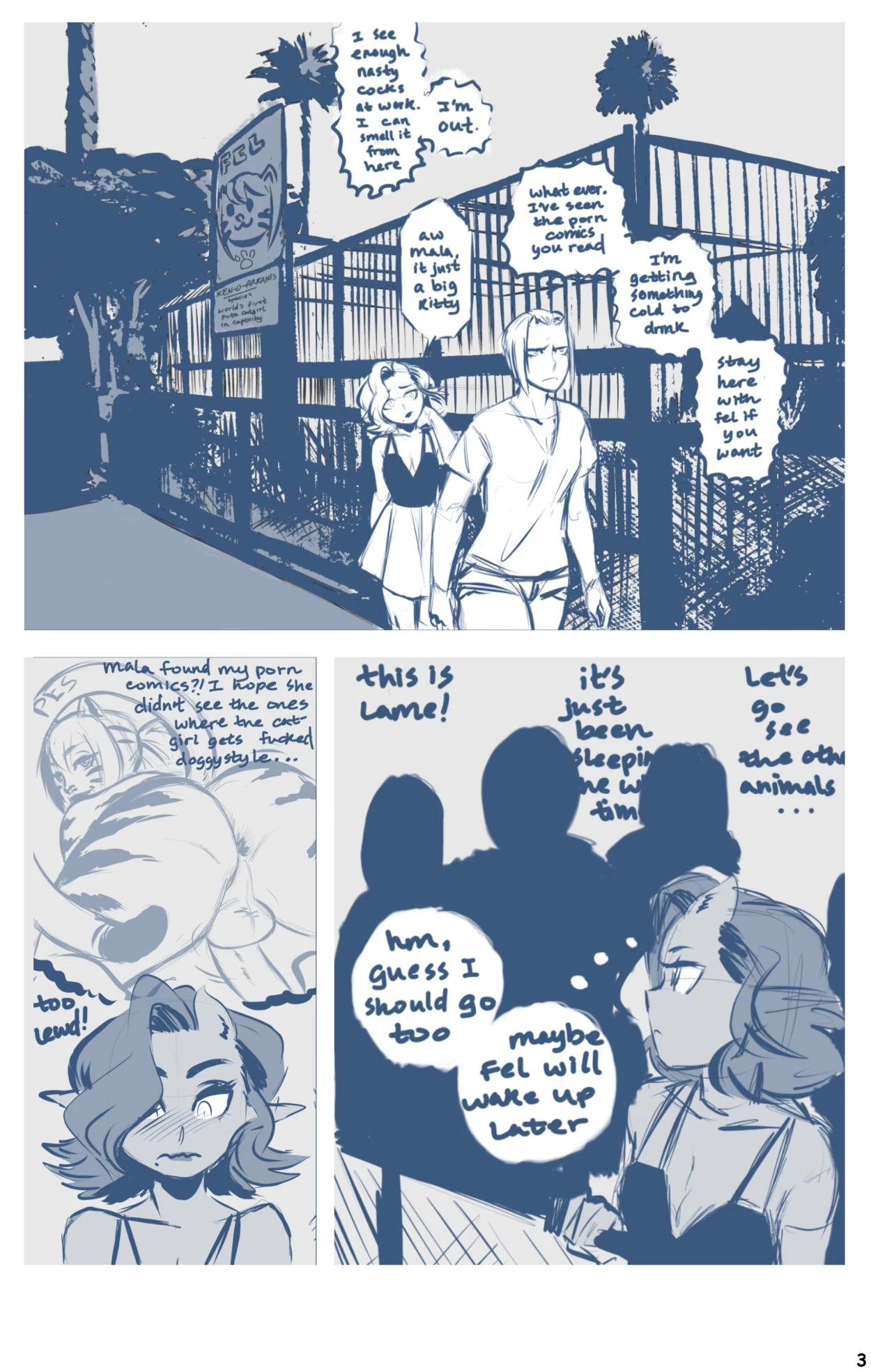 Dicks Out for Fel porn comic picture 4