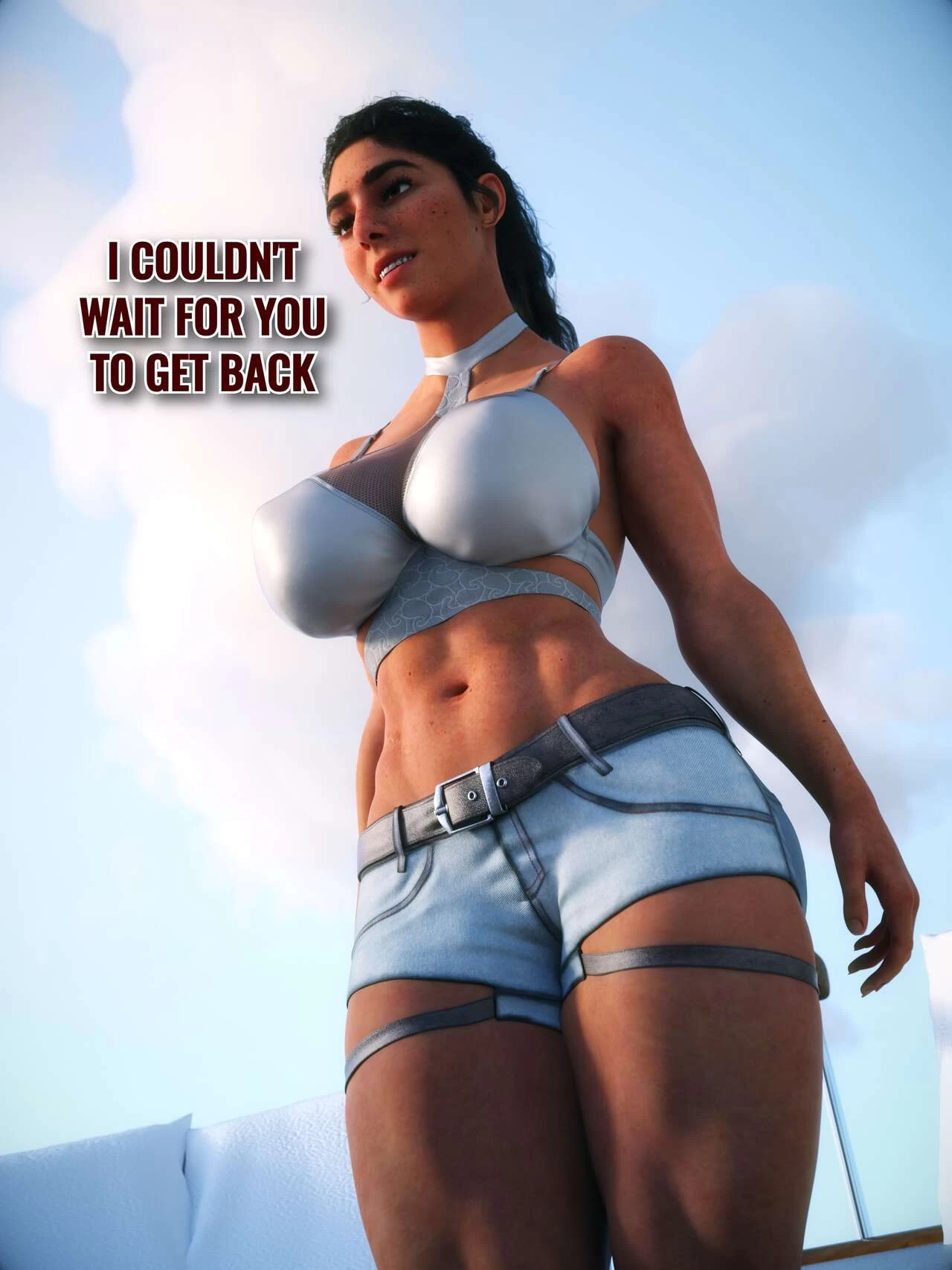 Dina Joins Ellie & Abby On The Boat porn comic picture 2