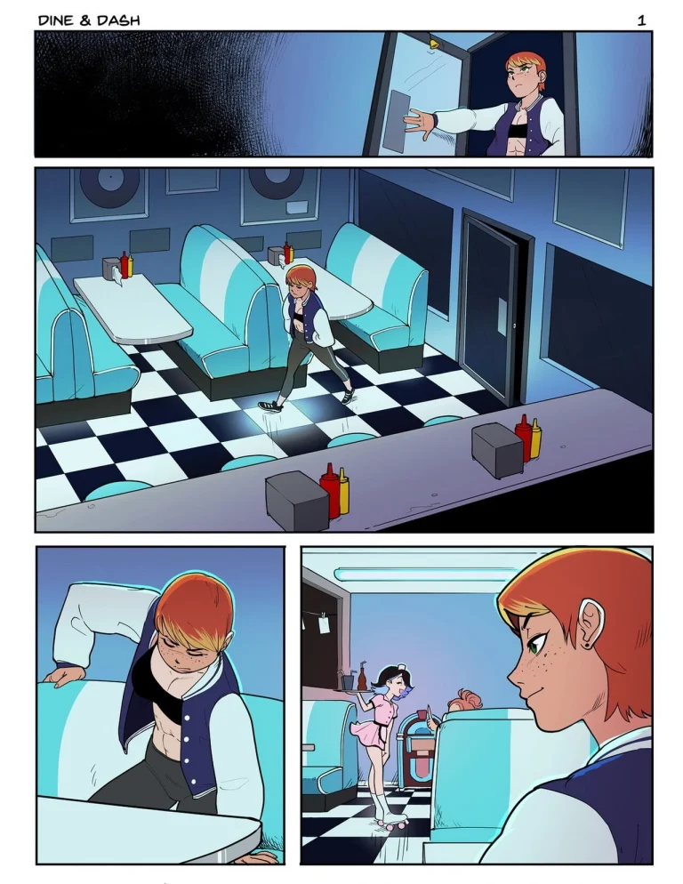 Dine and Dash porn comic picture 2