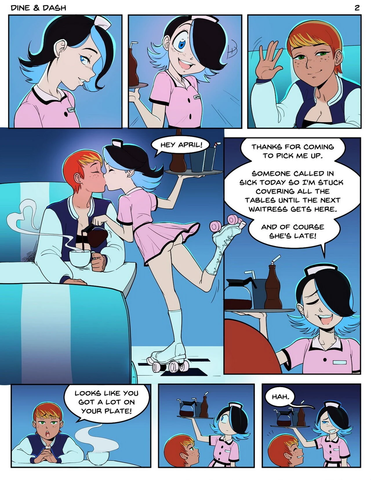 Dine and Dash porn comic picture 3