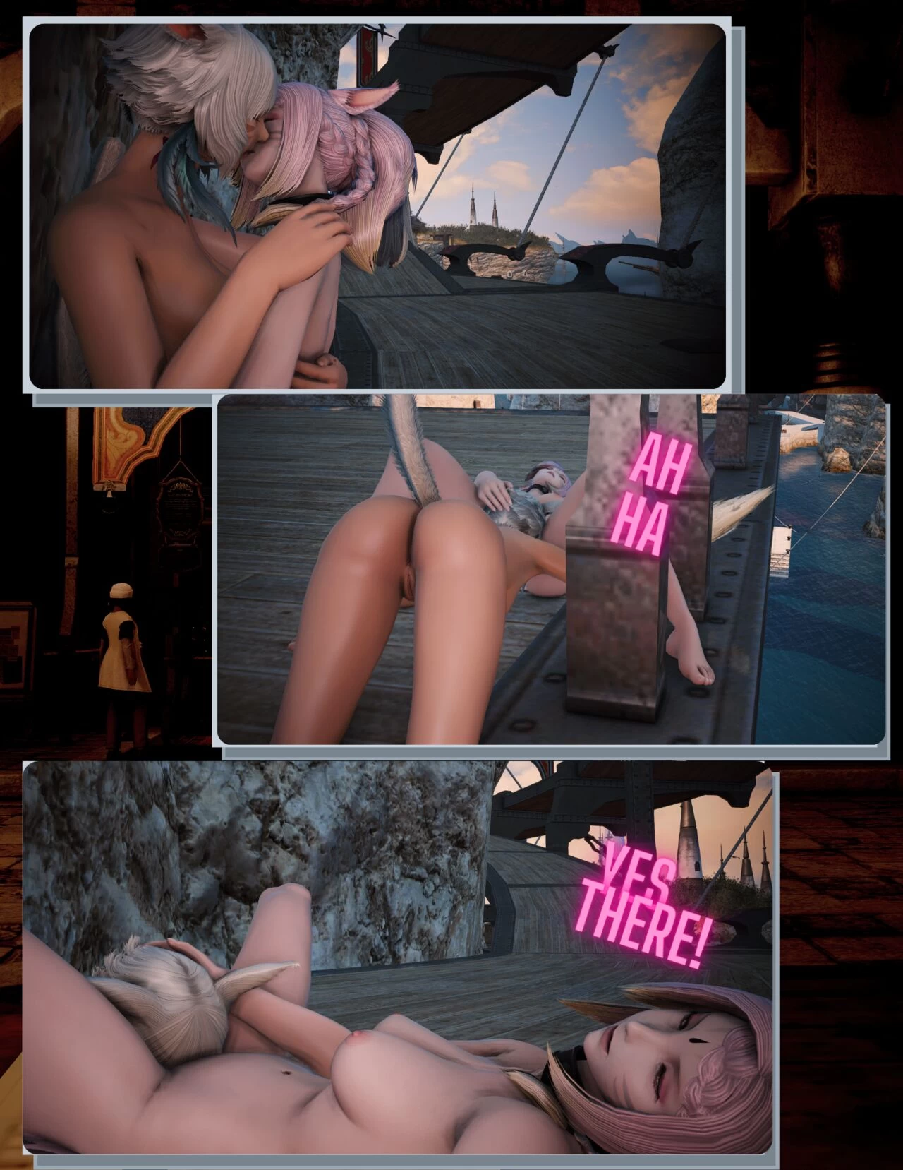 Distractions in Limsa porn comic picture 10