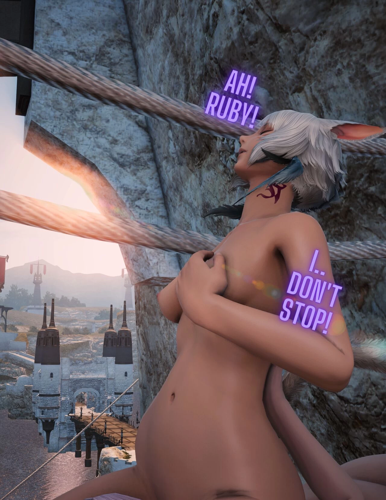Distractions in Limsa porn comic picture 12