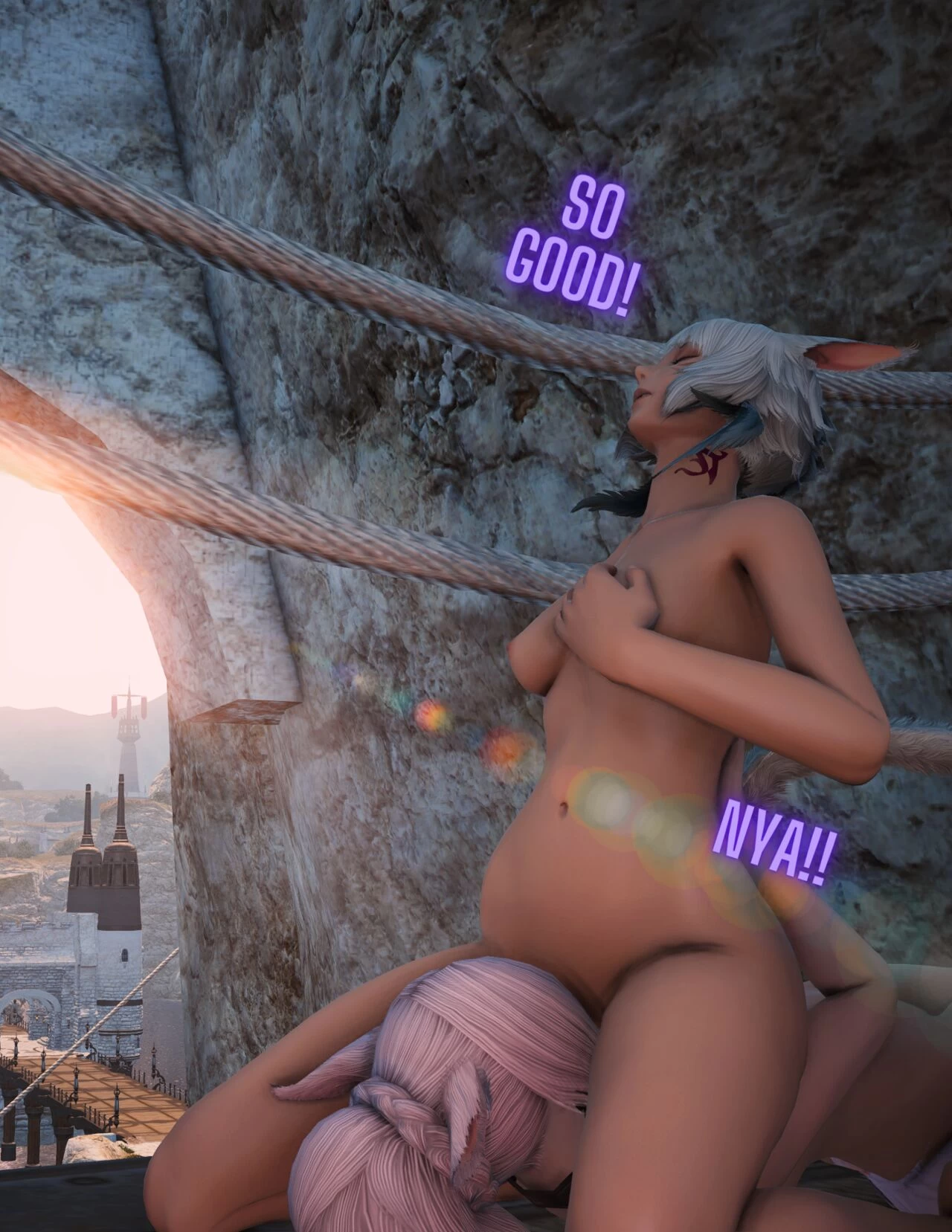 Distractions in Limsa porn comic picture 13